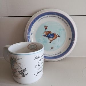 Donated: Child's Peter Rabbit Cup & Snack Plate